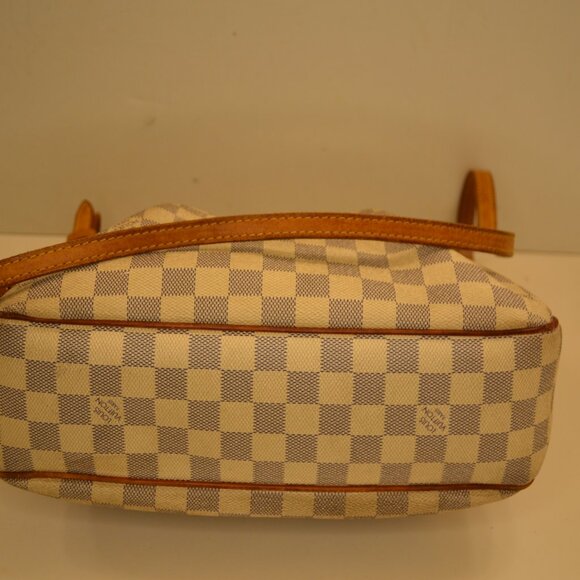 Authentic LOUIS VUITTON Siracusa White Damier Azur Shoulder Bag with COA(GUC) - Picture 8 of 12